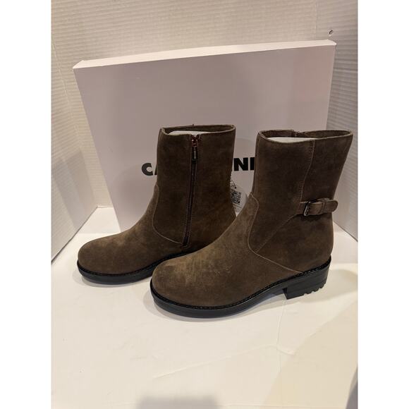 La Canadienne Women's Havan Buckled Wedge suede Galet,8 m stone suede - Picture 5 of 5